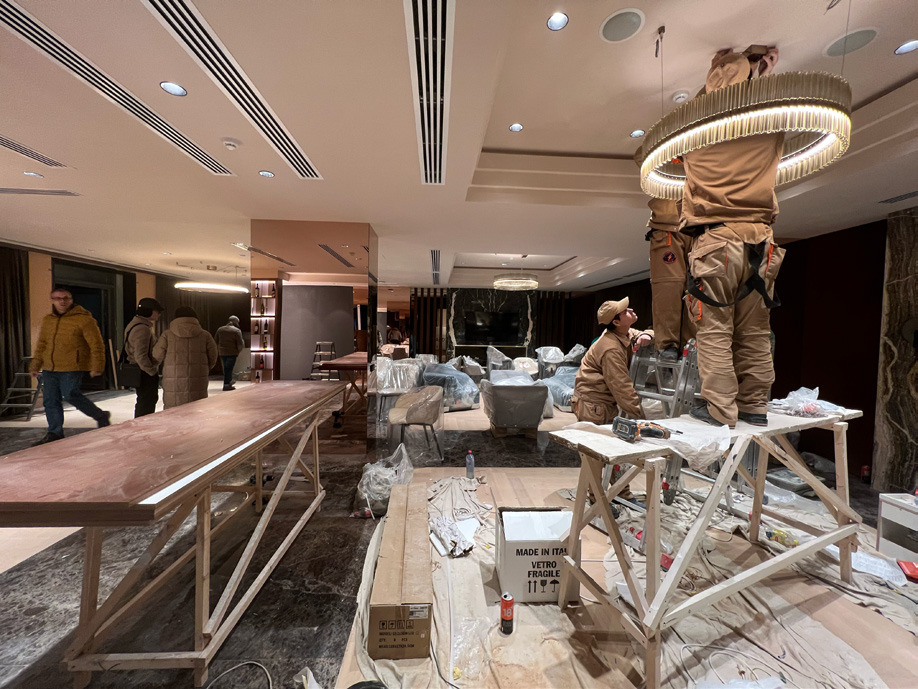 HoReCa: монтаж освещения
